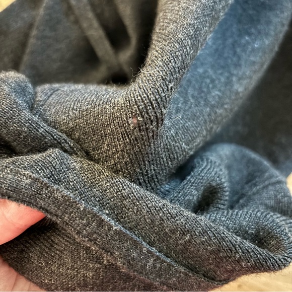 Banana Republic Charcoal Grey Merino Wool Wrap Cardigan S - Picture 10 of 11